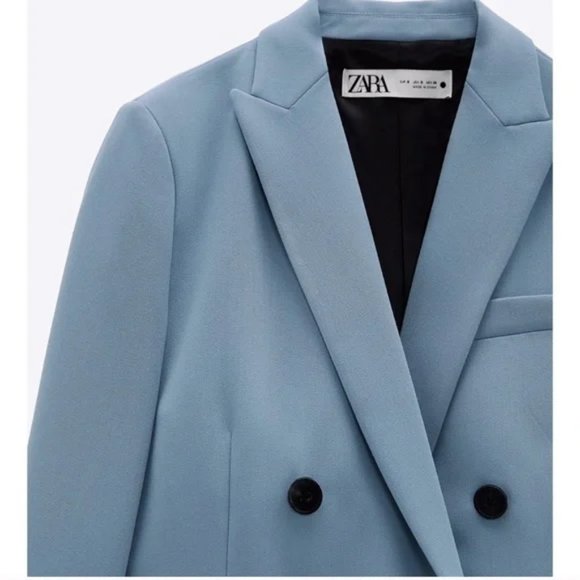 ZARA Double Breasted Oversized Blazer - Picture 9 of 10